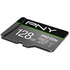 PNY PRO Elite Micro SDXC 128GB + Adapteris SD