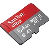 SANDISK 64GB Micro SD atminties kortelė, U1