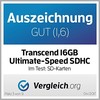 Atminties kortelė Transcend SDHC 16GB Class10 UHS-I 600x Ultimate