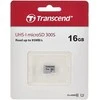 Atminties kortelė Transcend microSDHC USD300S 16GB CL10 UHS-I U1 iki 95MB/S