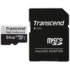 Atminties kortelė TRANSCEND 64GB Micro SD w/ adapter U1 High Endurance