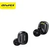 Bluetooth 5.1 TWS ausinės + AWEI Docking Station (T13Pro) juodos spalvos