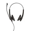 Jabra Biz 1500 Duo Laidinės ausinės, USB-A, Juoda