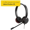 Jabra Evolve 20 SE UC Stereo Laidinės ausinės, USB-A, Juoda