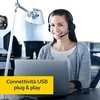 Jabra Evolve 20 SE UC Stereo Laidinės ausinės, USB-A, Juoda