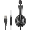 MANHATTAN Mono USB-Ausinės links, 2m kabelis