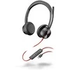 „Poly Plantronics Blackwire 8225“ ausinės, stereofoninė, USB-C, optimizuotas vieningas ryšys