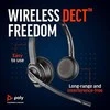 Poly Plantronics Savi 8220 UC-M ausinės, stereo, belaidė, DECT, įskaitant USB raktą, optimizuotas vieningas ryšys