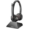 Poly Plantronics Savi 8220 UC-M ausinės, stereo, belaidė, DECT, įskaitant USB raktą, optimizuotas vieningas ryšys