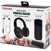 Ausinės Toshiba Triple Pack HSP-3P19-II juodas