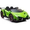 Lean Cars Lamborghini Veneno elektrinis žalias automobilis