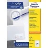 Lipnios etiketės Avery Zweckform, A4, 64.6x33.8, 24 etiketės lape, 100 lapų, baltos spalvos