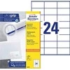 Lipnios etiketės Avery Zweckform, A4, 70x36mm, 24 etiketės lape, 100 lapų, baltos spalvos