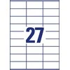 Lipnios etiketės Avery Zweckform, A4, 70x32mm, 27 etiketės lape, 100 lapų, baltos spalvos