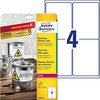 Avery Zweckform etiketės ZF L4774-8, vandeniui atsparios, 99,1 x 139 mm, 8 lapai/32 vnt.