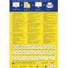 Lipnios etiketės Avery Zweckform, A4, 105x33,8mm, 16 etikečių lape, 100 lapų, baltos spalvos