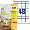 „Avery Heavy Duty“ nuimamos vandeniui atsparios etiketės 45,7 x 21,2 mm Balta spausdintuvui 960 vnt