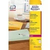 Skaidrios lipnios etiketės Avery Zweckform, A4, 63,5x38,1mm, 21 etiketės lape, 25 lapai