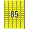 „Avery Zweckform Gelton“ neoninės etiketės, 38,1 x 21,2 mm (L7651Y-25)