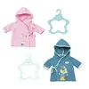 Zapf BABY born Bath Bathrobes 2 assorted Lėlės drabužių rinkinys