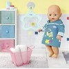 Zapf BABY born Bath Bathrobes 2 assorted Lėlės drabužių rinkinys