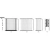 Babydan apsauginės tvorelės pratęsimas Flex Section 33cm 67236-2600-12