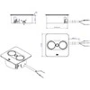 Bachmann BACHMANN TWIST 2 1xCEE7/3 1xUSB A/C 22W 2.0m AEH RAL9010 30GE kotowa