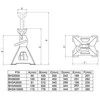 Bahco Atraminiai stovai 1 kpl. (2vnt.) Maks. 3T 288-425 mm