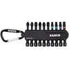 Bahco Smūginių antgalių rinkinys 50mm, 10vnt, su karabinu, PH,PZ,TORX