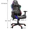 Žaidimų kėdė White Shark Thunderbolt RGB GC-90042 Gaming Chair, Juoda