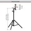Laikiklis Barkan 4" - 12" Išmanusis telefonas/ Planšetė Floor Stand, Vertical Adjustment
