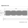Barrow Dabel-28a Radiator 480 mm – baltas