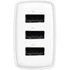 Baseus kompaktiškas greitas įkroviklis, 3x USB, 17W - baltas