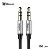 Baseus Yiven 3.5mm AUX kabelis 1m - Juodas / Sidabrinis