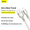 Baseus Cafule USB - Lightning laidas 2.4A 1m - Baltas