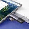 Baseus Lite serijos SD/TF atminties kortelių skaitytuvas USB + USB-C – pilkas