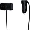 Automobilinis Bluetooth MP3 grotuvas + įkroviklis Baseus T Shaped S-16 Juodas OS