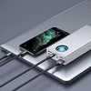 Baseus Sieninis įkroviklis GaN3 Pro 65W 2xUSB + 2xUSB-C QC4+ PD3.0 su USB-C 1.5m laidu, juodas
