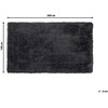 Beliani Shaggy kilimas 140 x 200 cm juoda CIDE