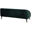 Beliani Trijų vietų sofa ALSVAG, smaragdo spalvos veliūras