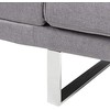 Beliani Ištiessama dvivietė sofa YORK šviesiai pilka