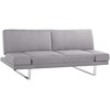 Beliani Ištiessama dvivietė sofa YORK šviesiai pilka