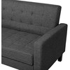 Beliani Trivietė sofa-lova VEHKOO tamsiai pilka