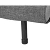 Beliani Viengulė išskleidžiama sofa FARRIS tamsiai pilka
