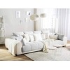 Beliani 4 vietų sofa TORPO šviesiai smėlio spalvos