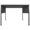 Beliani Lumarko Garden Paviljonas LED 310 x 310 cm tamsiai pilka PARGA!