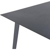 Beliani Sodo stalas MILETO 140 cm 80 cm, stiklinis, pilkas