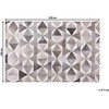 Beliani Kilimas ALAKA pilkas 160 x 230 cm natūrali oda