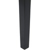 Beliani Išskleidžiamas valgomojo stalas HOUSTON šviesiai rudas/juodas 120/150 cm 90 cm pušies mediena