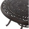 Beliani Metalo sodo lentelė 102 cm ruda SALENTO